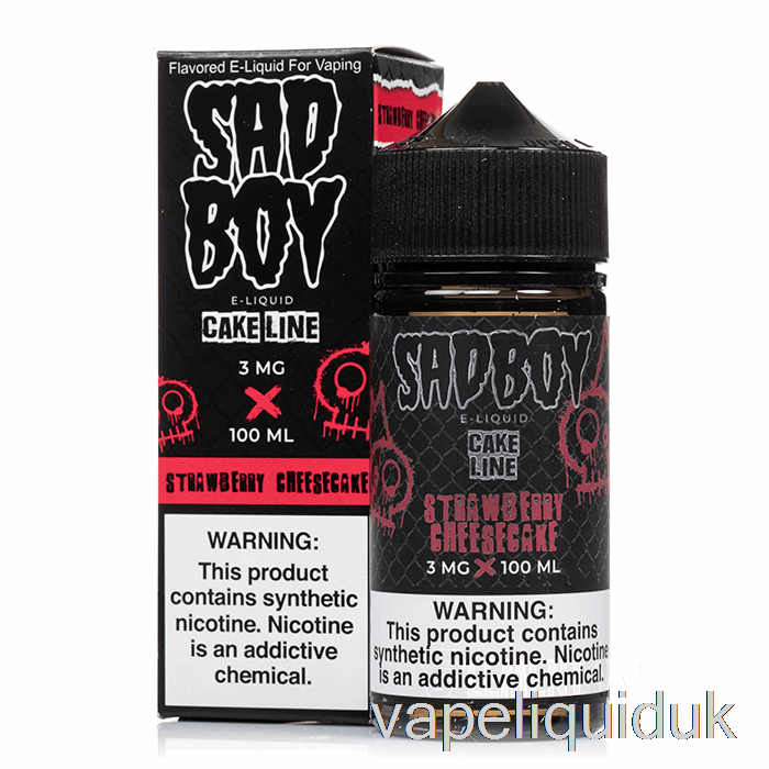 Strawberry Cheesecake - Sadboy - 100mL 0mg Vape Liquid